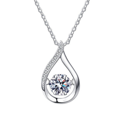 [Novalux]DANCING WATER DROP MOISSANITE NECKLACE
