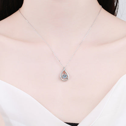 [Novalux]DANCING WATER DROP MOISSANITE NECKLACE