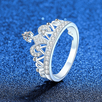 [Novalux]DREAMY CROWN MOISSANITE RING - 1.2CT ELEGANT PRINCESS STYLE