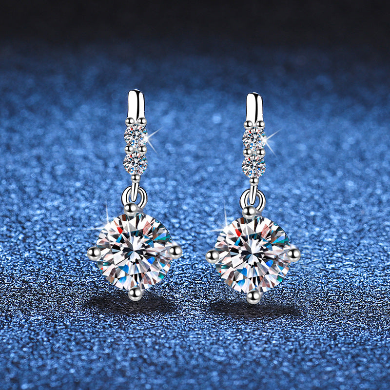 [Novalux]DYNAMIC TASSEL MOISSANITE DROP EARRINGS