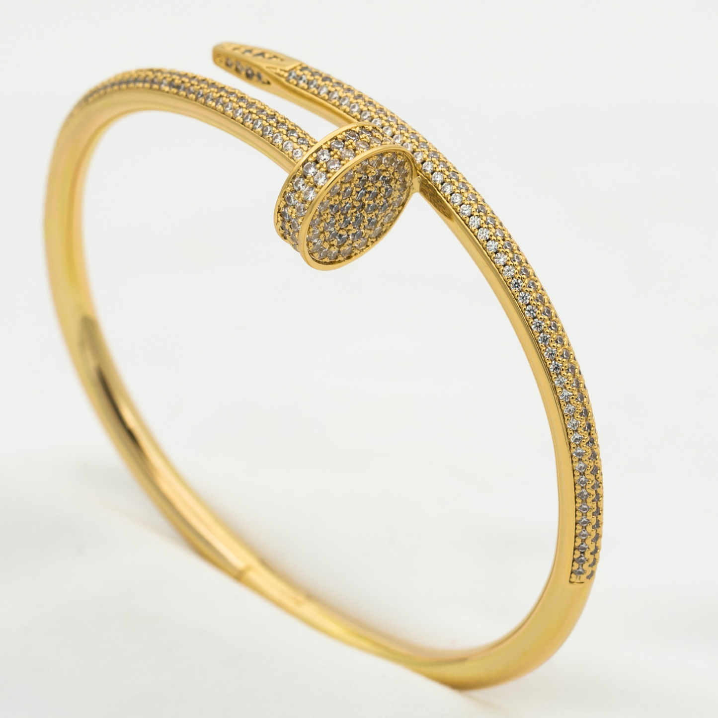 [Novalux]JUSTE UN CLOU 3.5MM FULL PAVÉ NAIL BANGLE