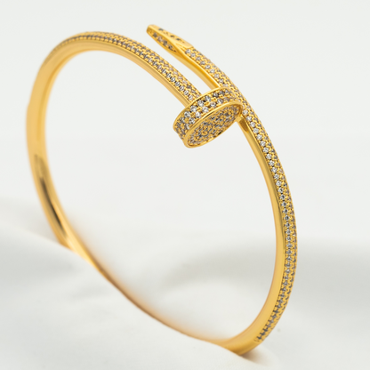 [Novalux]JUSTE UN CLOU 3.5MM FULL PAVÉ NAIL BANGLE