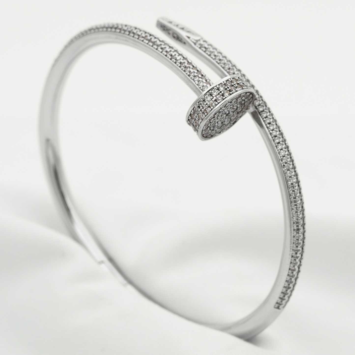 [Novalux]JUSTE UN CLOU 3.5MM FULL PAVÉ NAIL BANGLE
