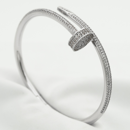 [Novalux]JUSTE UN CLOU 3.5MM FULL PAVÉ NAIL BANGLE