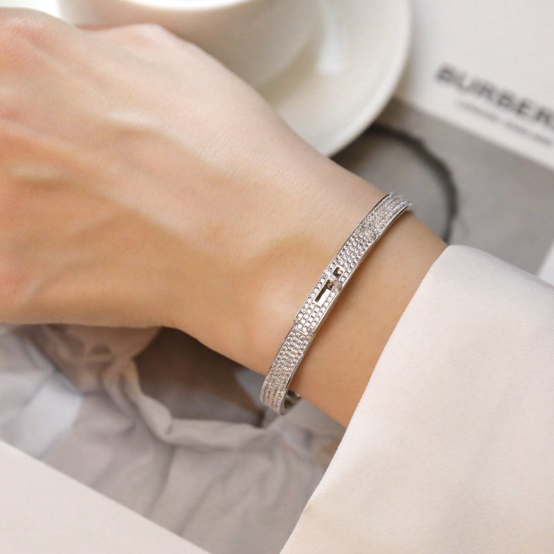 [Novalux]KELLY BRACELET DIAMOND PAVED