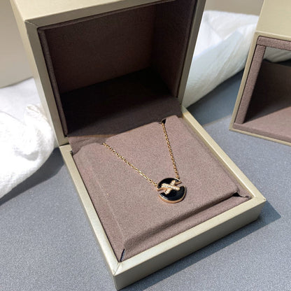 [Novalux]JEUX DE ROSE GOLD DIAMOND NECKLACE