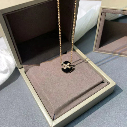 [Novalux]JEUX DE ROSE GOLD DIAMOND NECKLACE