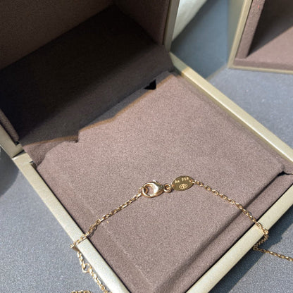 [Novalux]JEUX DE ROSE GOLD DIAMOND NECKLACE
