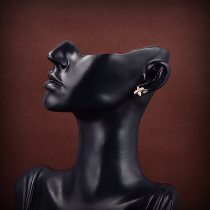 [Novalux]JEUX DE GOLD DIAMOND EARRINGS