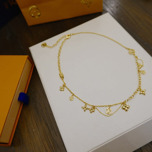 [Novalux]BLOOMING SUPPLE NECKLACE BRASS