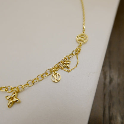 [Novalux]BLOOMING SUPPLE NECKLACE BRASS