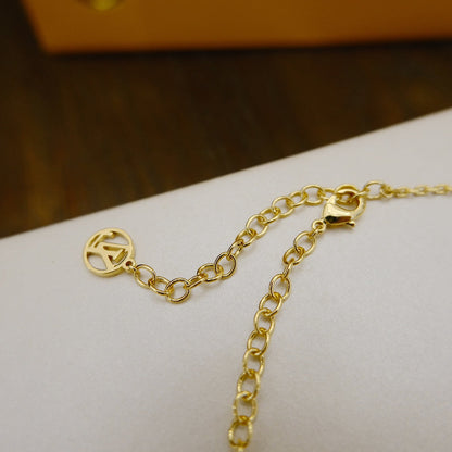 [Novalux]BLOOMING SUPPLE NECKLACE BRASS