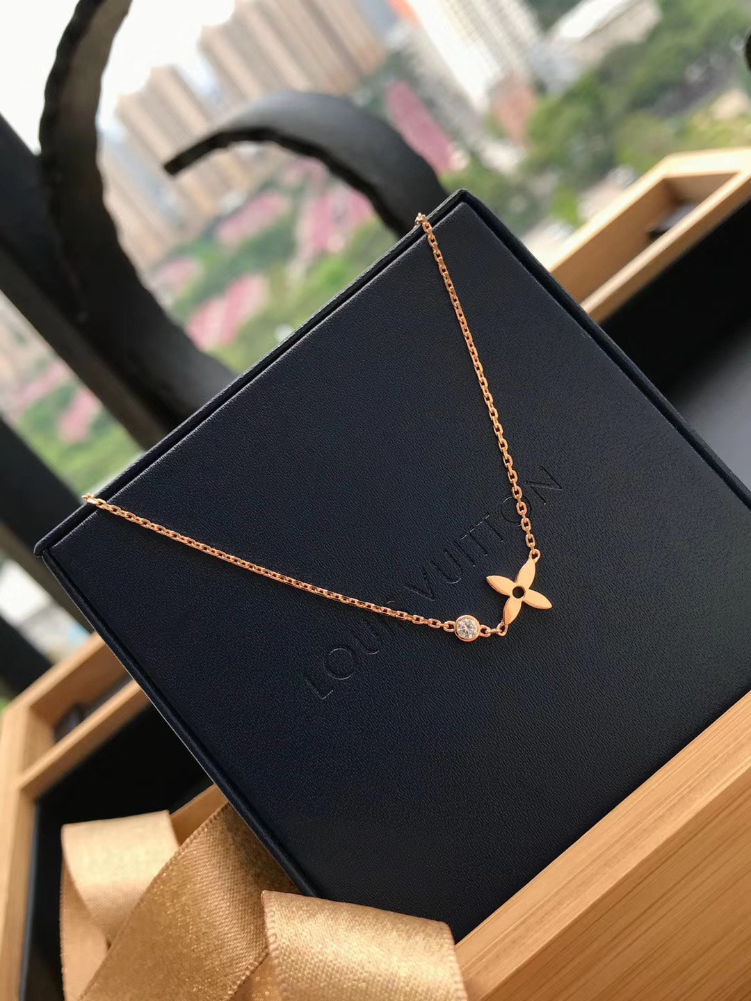 [Novalux]BLOSSOM PENDANT ROSE GOLD AND DIAMOND