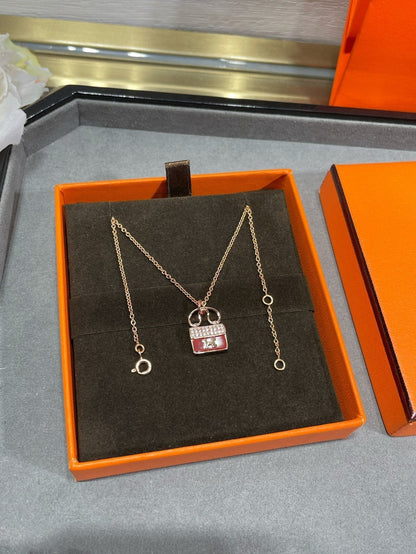 [Novalux]H CIRCE MOISSANITE PENDANT NECKLACE GOLD