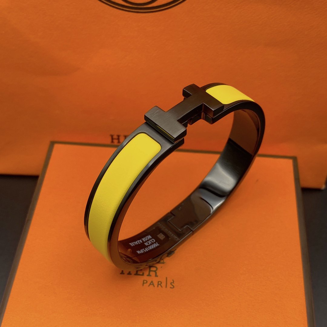 [Novalux]CLIC HM SO BLACK YELLOW BRACELET