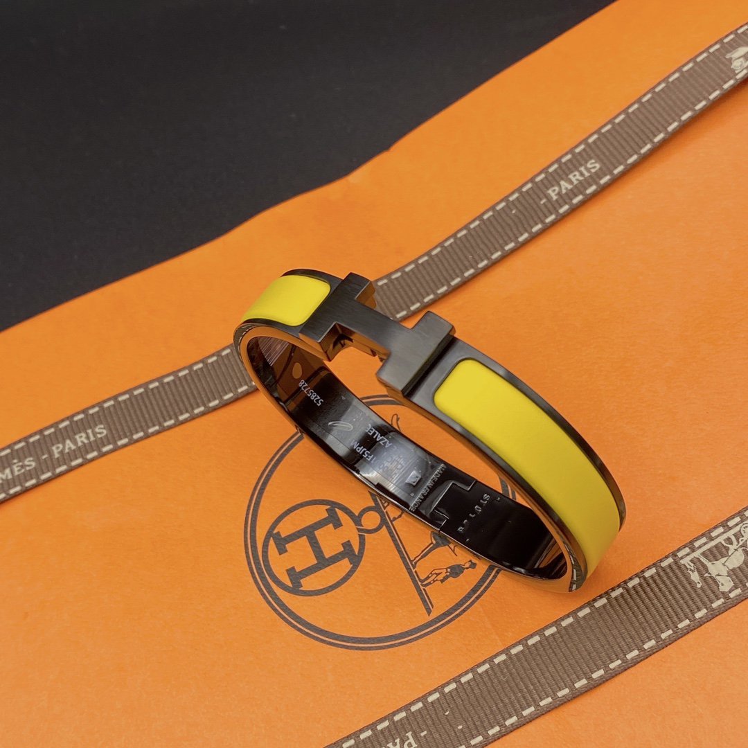 [Novalux]CLIC HM SO BLACK YELLOW BRACELET