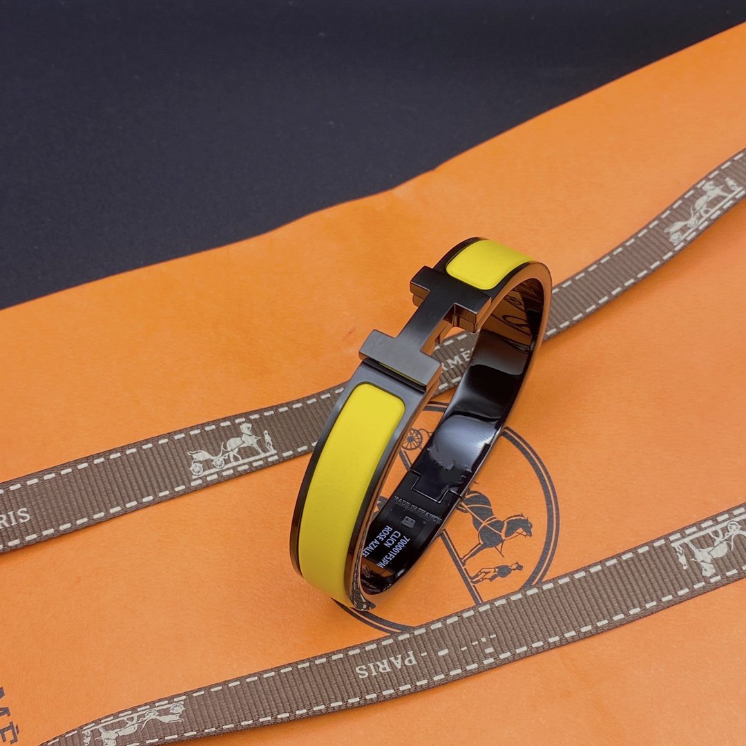 [Novalux]CLIC HM SO BLACK YELLOW BRACELET