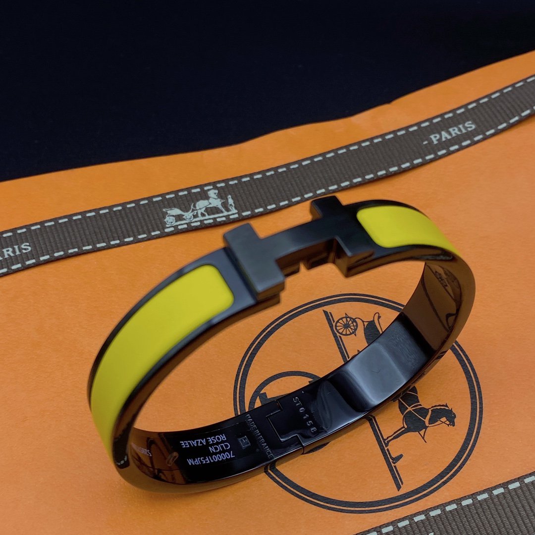 [Novalux]CLIC HM SO BLACK YELLOW BRACELET