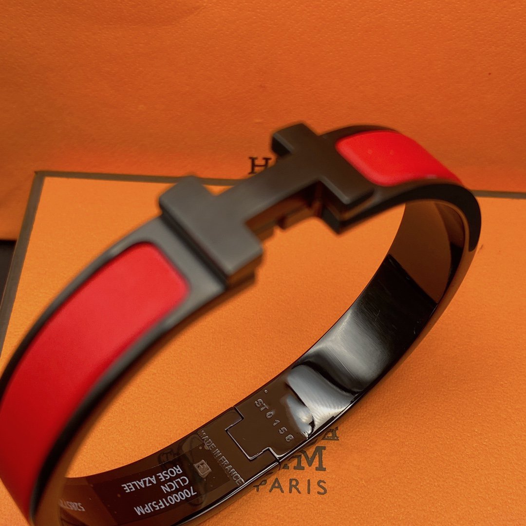 [Novalux]CLIC HM SO BLACK RED BRACELET