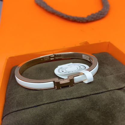 [Novalux]CLASSIC HM CLIC WHITE 8MM ENAMEL BRACELET