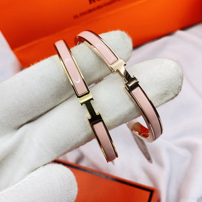 [Novalux]CLASSIC HM CLIC  PINK 8MM ENAMEL BRACELET