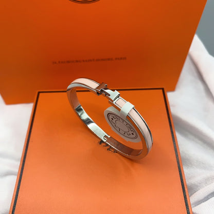 [Novalux]CLASSIC HM CLIC  PINK 8MM ENAMEL BRACELET
