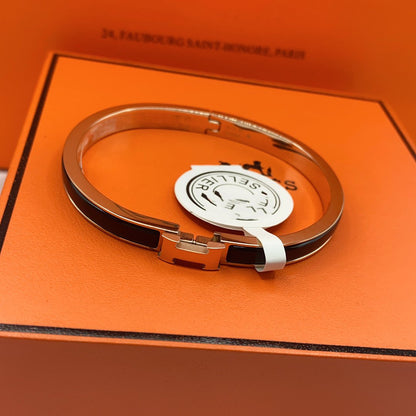 [Novalux]CLASSIC HM CLIC BLACK 8MM ENAMEL BRACELET