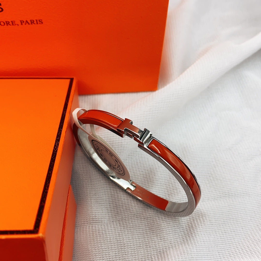 [Novalux]CLASSIC HM CLIC RED 8MM ENAMEL BRACELET