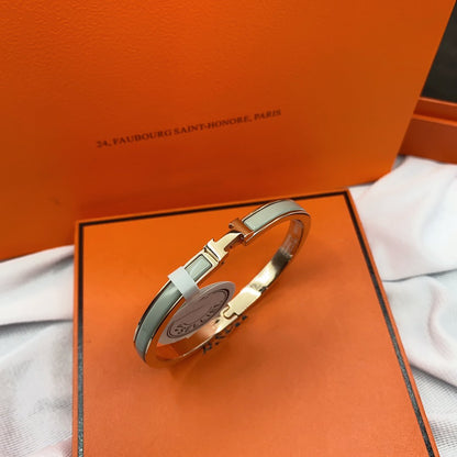 [Novalux]CLASSIC HM CLIC GREEN 8MM ENAMEL BRACELET