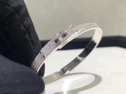 [Novalux]HM KELLY BRACELET IN SILVER AND FULL PAVE DIAMOND