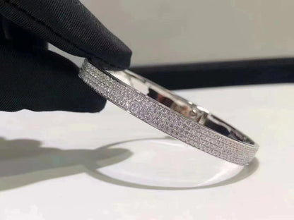 [Novalux]HM KELLY BRACELET IN SILVER AND FULL PAVE DIAMOND