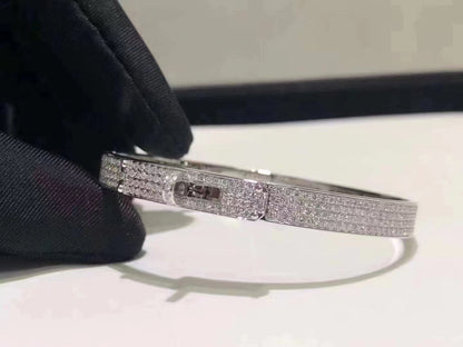[Novalux]HM KELLY BRACELET IN SILVER AND FULL PAVE DIAMOND