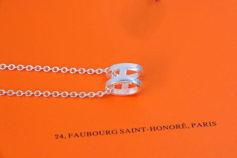 [Novalux]HM NECKLACE H LETTER OVAL SERIES