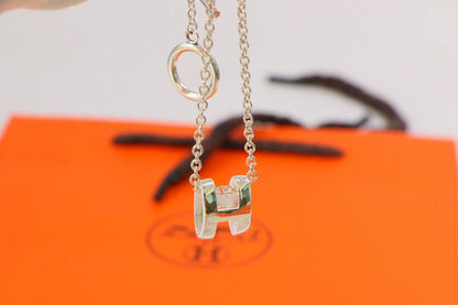 [Novalux]HM NECKLACE H LETTER OVAL SERIES
