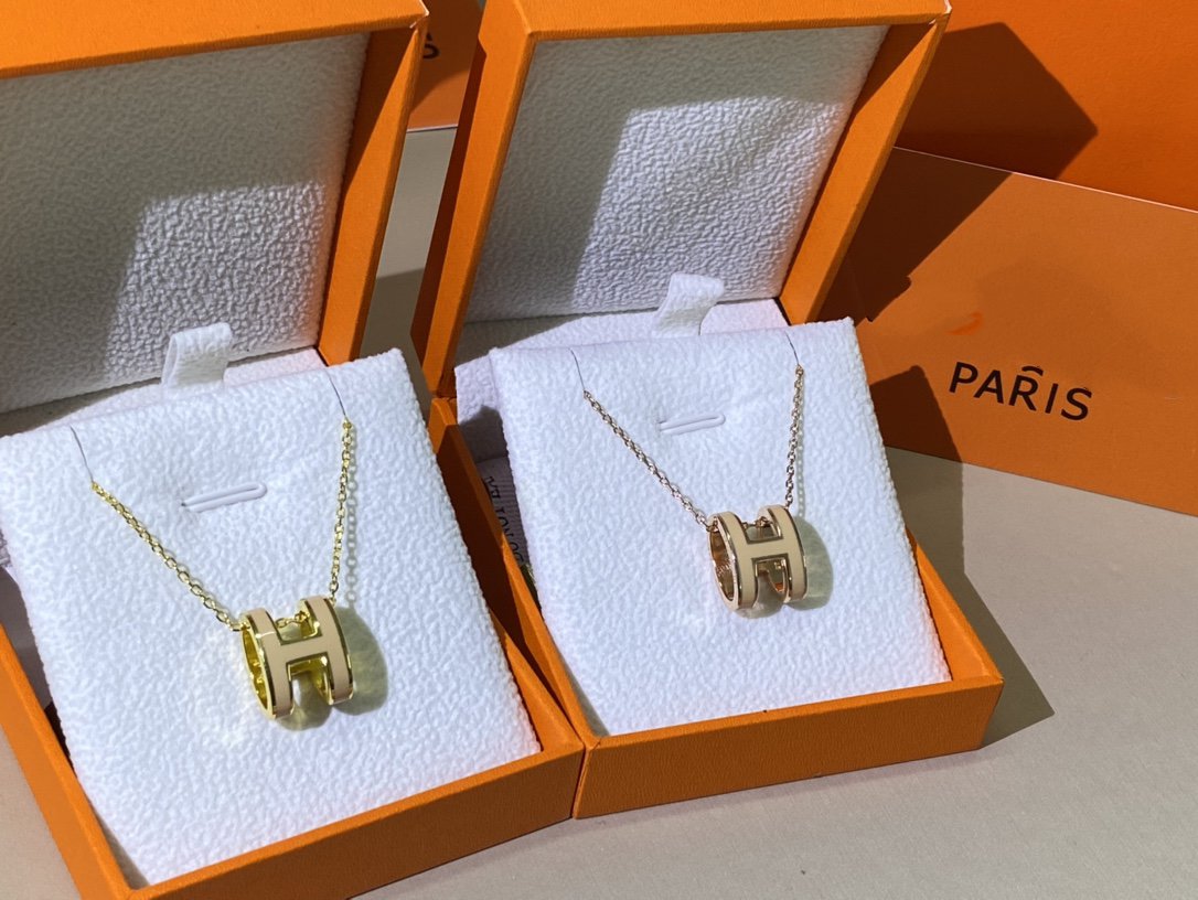 [Novalux]HM CLIC YELLOW ENAMEL GOLD NECKLACE
