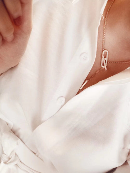 [Novalux]HM FIRE PIG NOSE NECKLACE TRENDY STREET