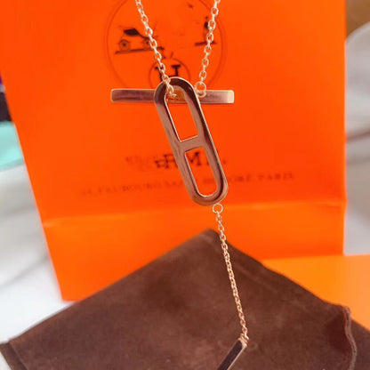 [Novalux]HM NECKLACE PLATINUM ROSE GOLD DIAMOND