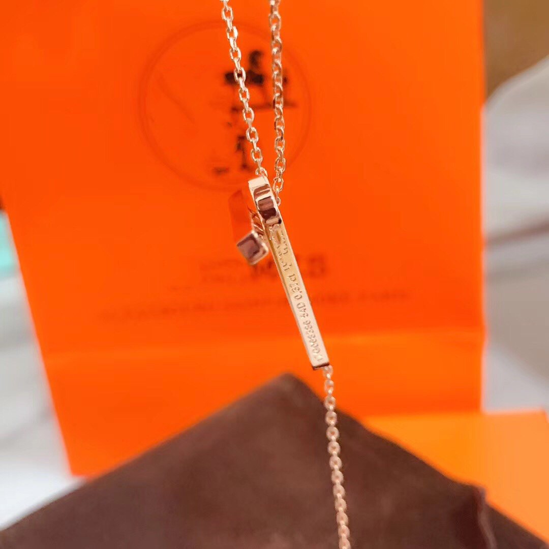 [Novalux]HM NECKLACE PLATINUM ROSE GOLD DIAMOND