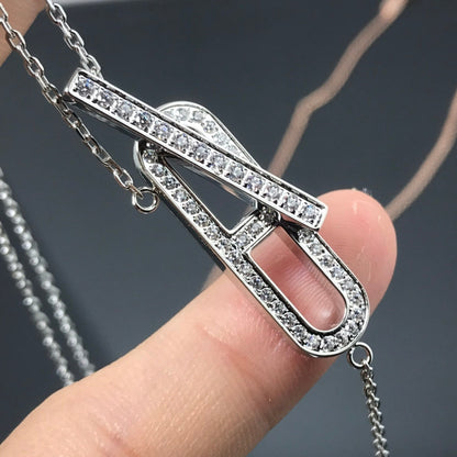 [Novalux]HM NECKLACE PLATINUM ROSE GOLD DIAMOND