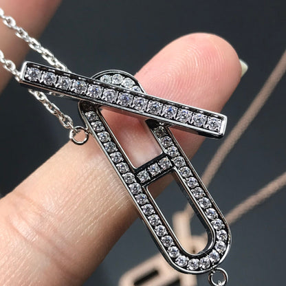 [Novalux]HM NECKLACE PLATINUM ROSE GOLD DIAMOND