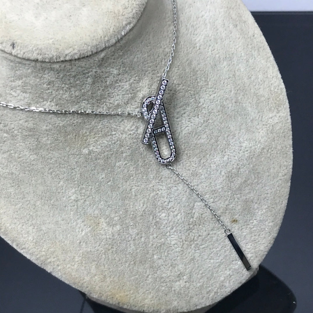 [Novalux]HM NECKLACE PLATINUM ROSE GOLD DIAMOND