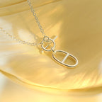 [Novalux]HM CHAINE D'ANCRE PENDANT NECKLACE STERLING SILVER