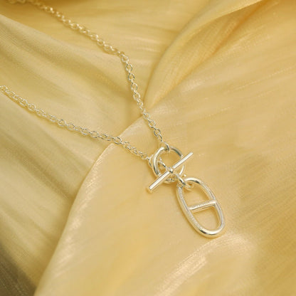 [Novalux]HM CHAINE D'ANCRE PENDANT NECKLACE STERLING SILVER