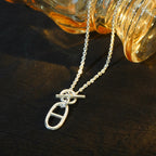 [Novalux]HM CHAINE D'ANCRE PENDANT NECKLACE STERLING SILVER