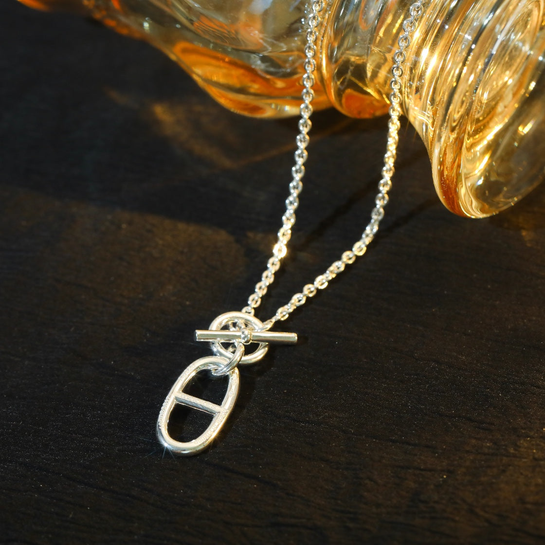 [Novalux]HM CHAINE D'ANCRE PENDANT NECKLACE STERLING SILVER