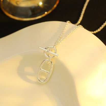 [Novalux]HM CHAINE D'ANCRE PENDANT NECKLACE STERLING SILVER