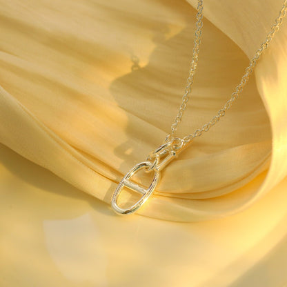 [Novalux]HM CHAINE D'ANCRE PENDANT NECKLACE STERLING SILVER