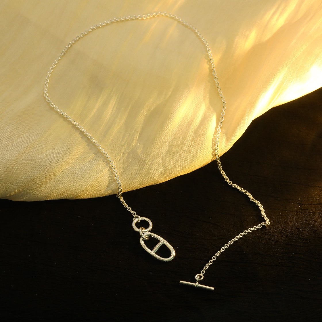 [Novalux]HM CHAINE D'ANCRE PENDANT NECKLACE STERLING SILVER
