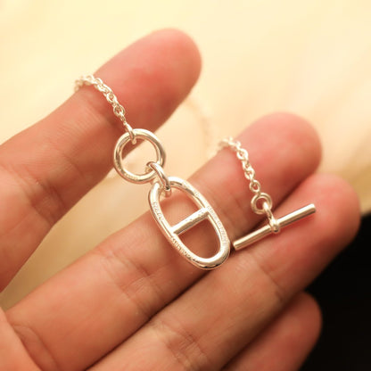[Novalux]HM CHAINE D'ANCRE PENDANT NECKLACE STERLING SILVER
