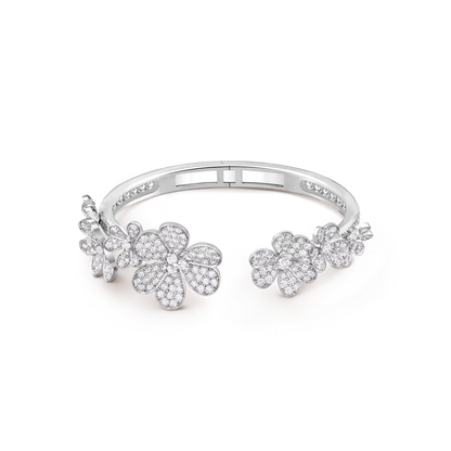 [Novalux]LUMINOUS BLOSSOM OPEN BANGLE